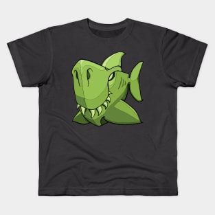 Shark - Green Kids T-Shirt